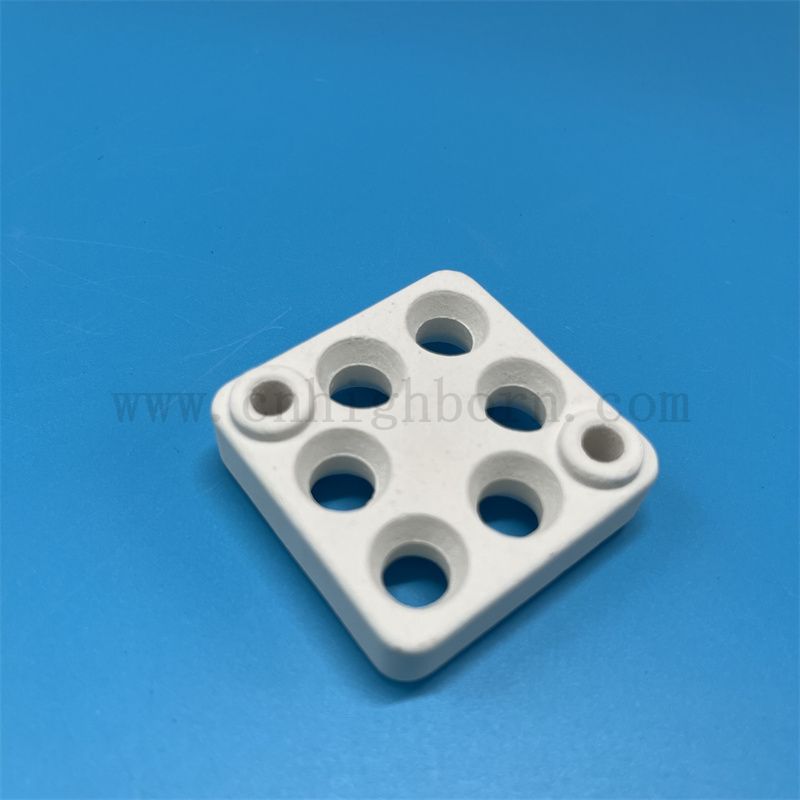 Thermal Shock-resistant Mullite Plate Ceramic Heater Element Piece with Holes