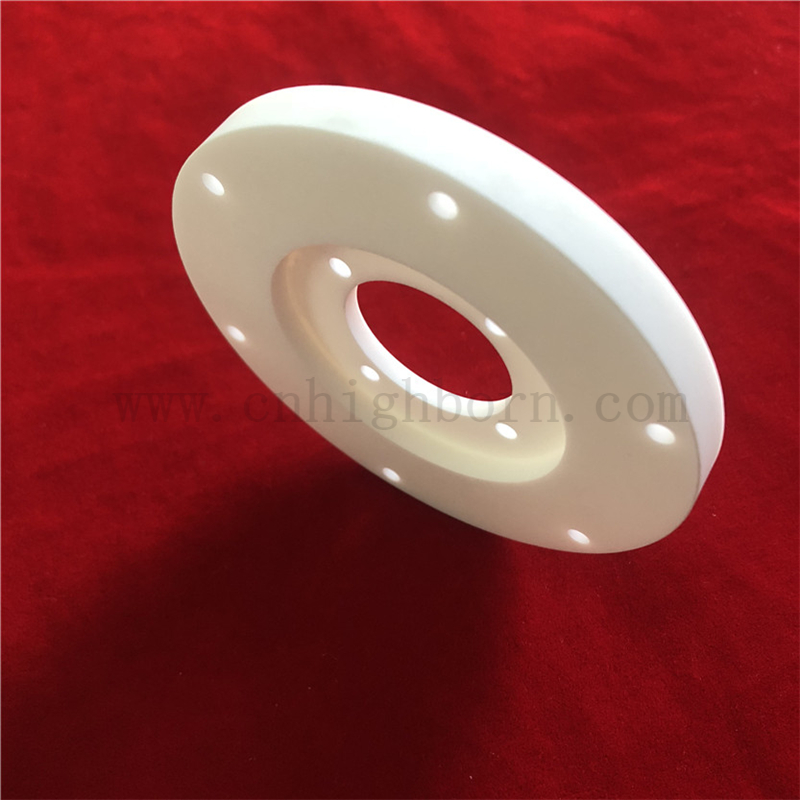 Customized Macor Machinable Glass Ceramic Disc with Laser Cutting