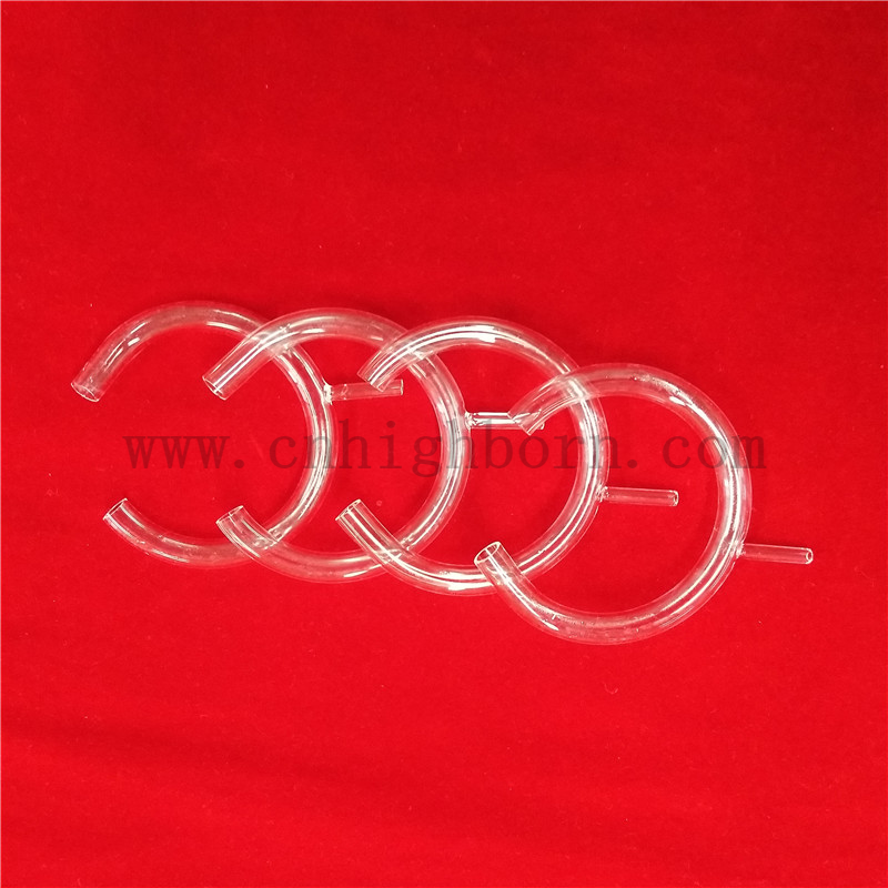 Heat Resistance Customized Clear Fused Silica Quartz C Shape Tube