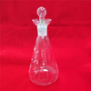 Clear Laboratory Flat Bottom Fused Quartz Glass Oxyen Flask Combustion