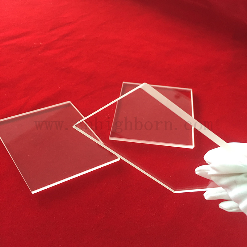 High Light Transmittance 90% Transparent UV Fused Silica Plate 