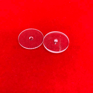 0.1mm Thin Clear Circular Sight Glass Used Polished Quartz Plate 