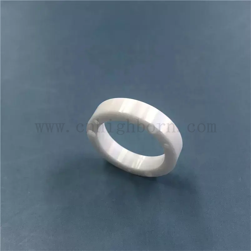 Customized ZrO2 Zirconia Ceramic Yttrium Punch Hole Insulating Rings