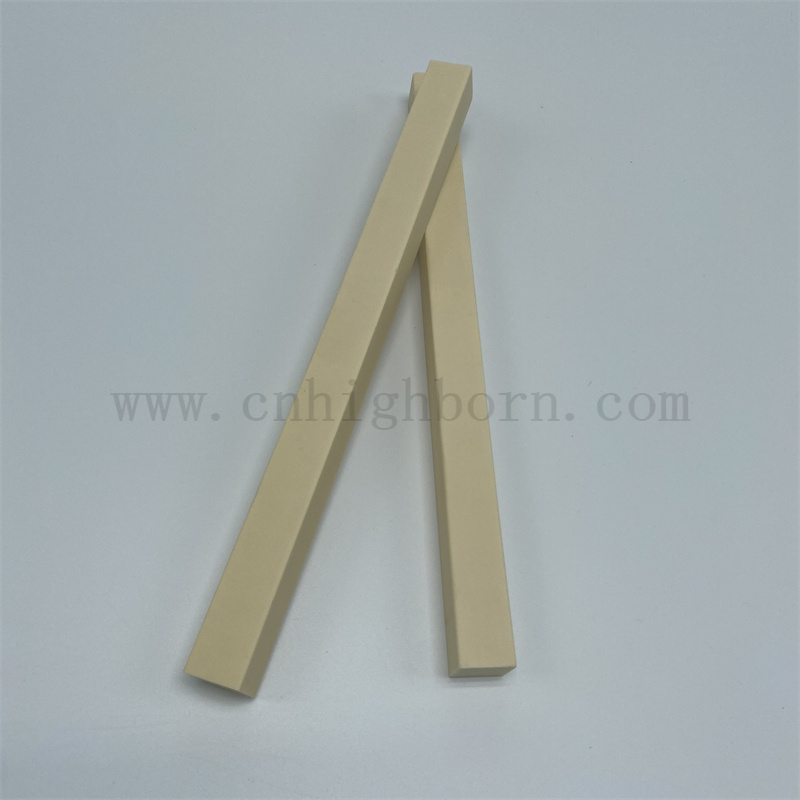 99% Alumina Ceramic Square Rod Customized Al2O3 Stick