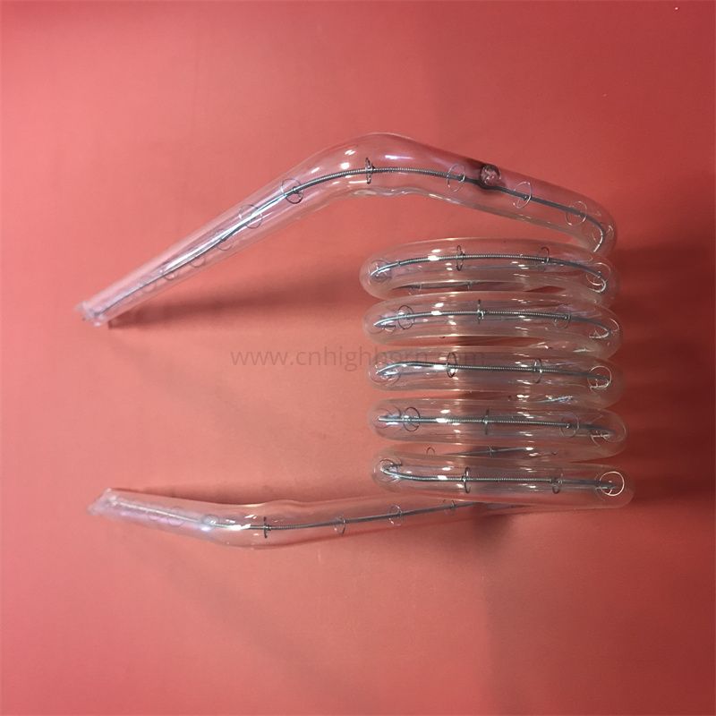 Fused Silica Quartz Glass Spiral Tube for Heating 
