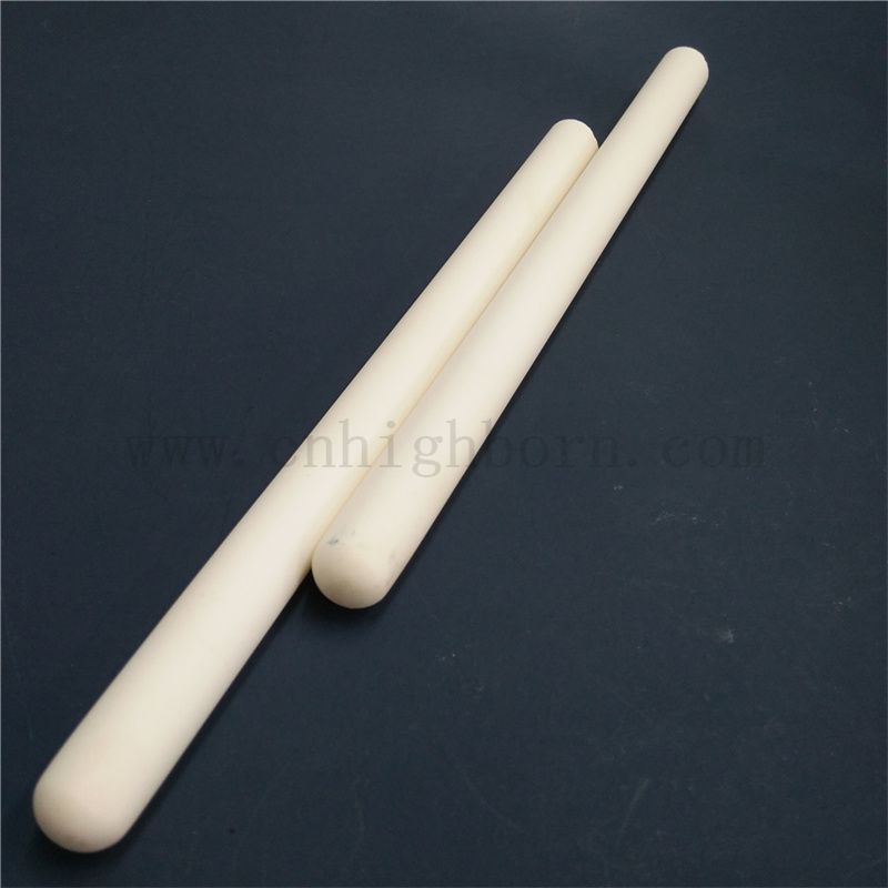 Customized 99 Alumina Protective Tube Insulation One End Sealed Al2O3 Ceramic Pipe