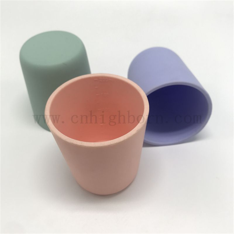 OEM ODM Non Spill Drink Silicone Training Cup Sippy Collapsible Rubber Cup for Baby 6-24 Months