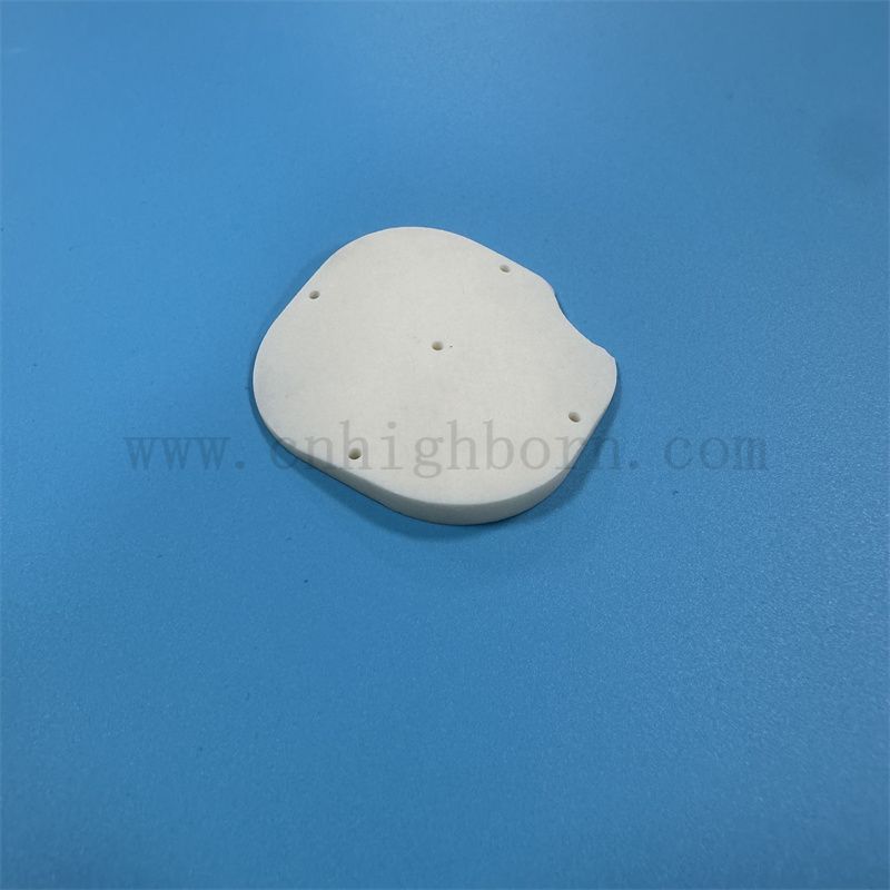 Industrial 99% Alumina Ceramic Custom Processing CNC High-precision Accessories Disc with Hole