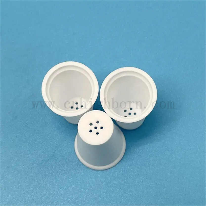 High Temperature Resistance Alumina Ceramic Oil Cup for Herbal Volatilization Al2o3 Ceramic Crucible