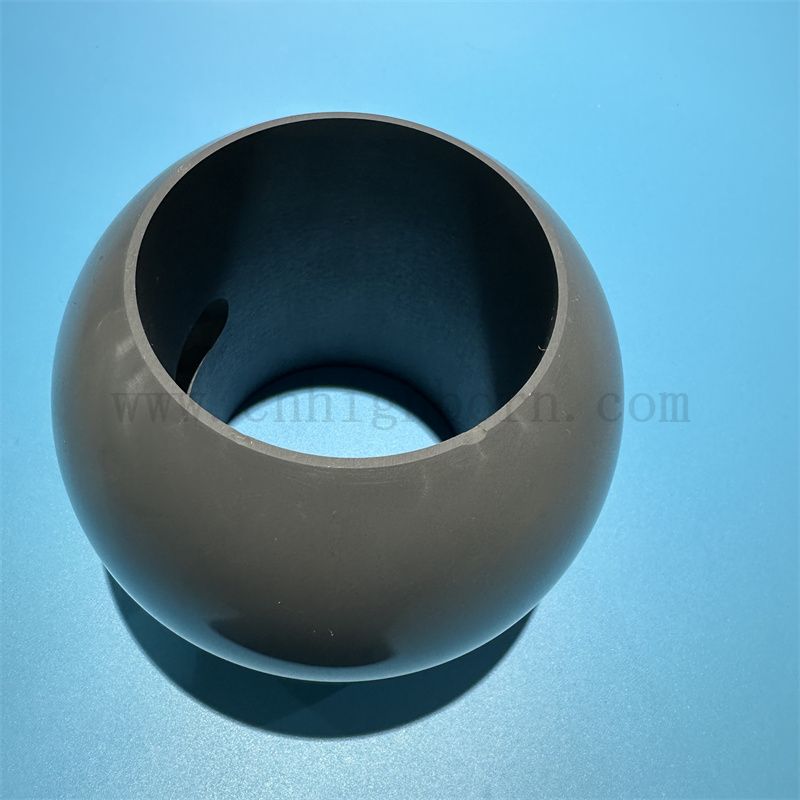 Polished Silicon Nitride Si3n4 Ceramic Ball Valve Ceramic Parts