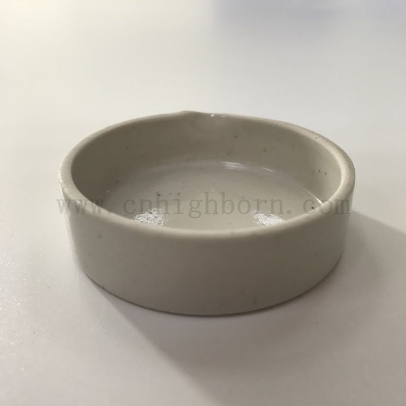 52x14mm Flat Bottom Porcelain Evaporating Pan Laboratory Cylindrical Ceramic Evaporation Dish