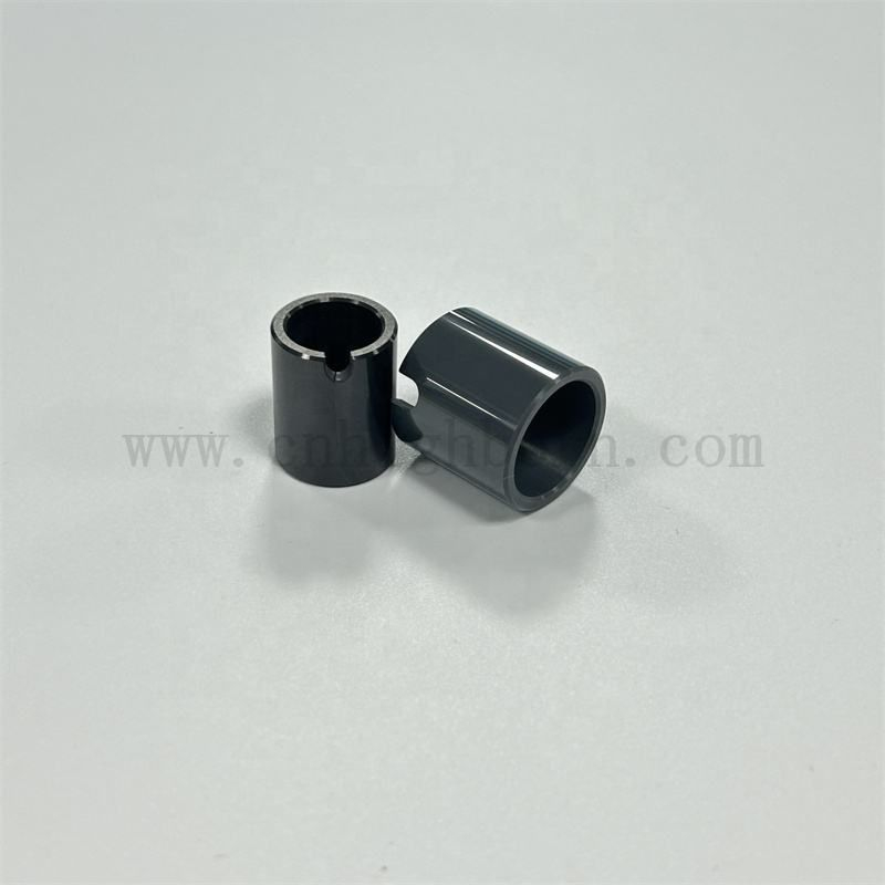 Black Zirconia Irregular Tube Insulator Surface Polishing ZrO2 Ceramic Pipe