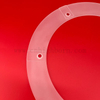 Customized CNC Machine Frosted Quartz Flange with Holes