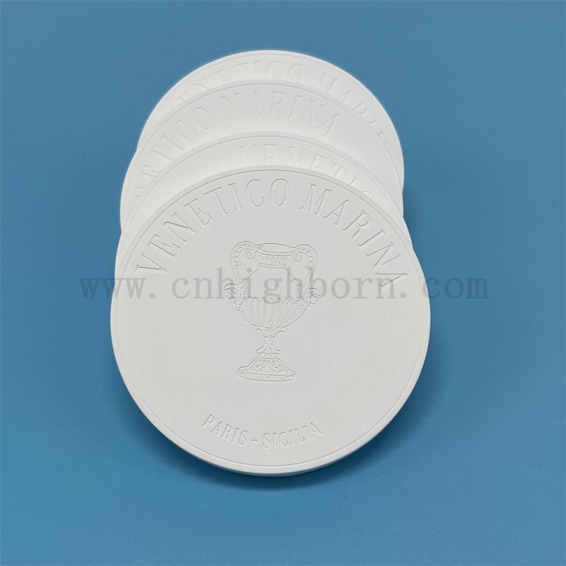 Customized Single Side Logo Hanging Gypsum Aroma Plate Porous Ceramic Expanding Fragrance Tablet