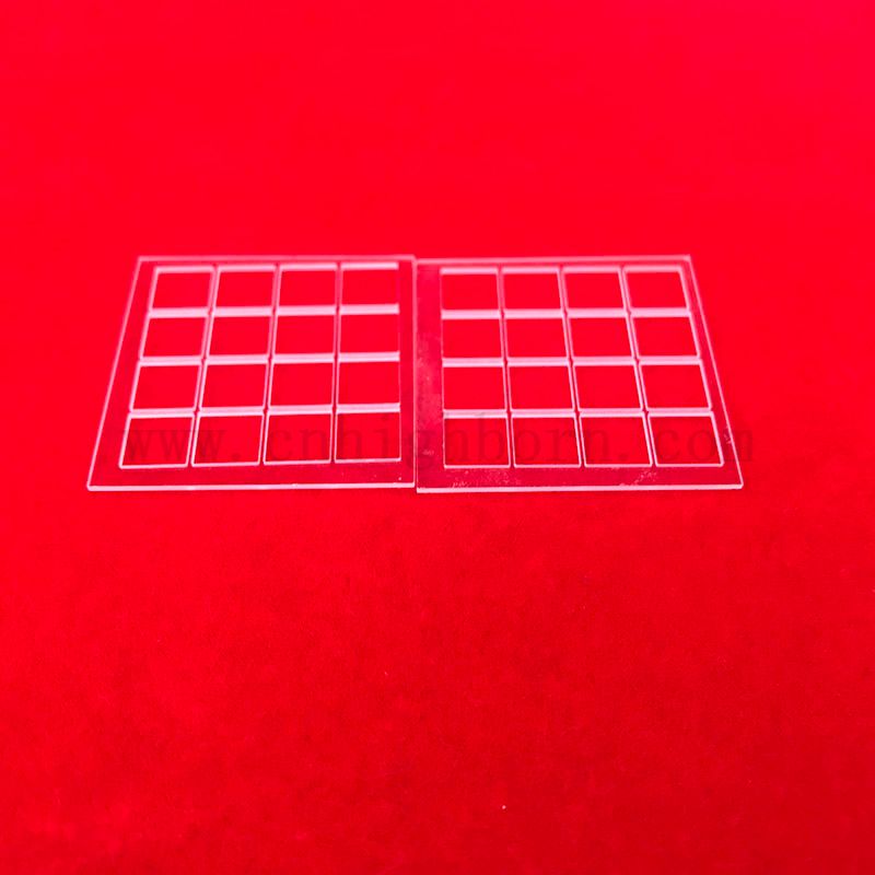 Slotted Transparent Quartz Plate