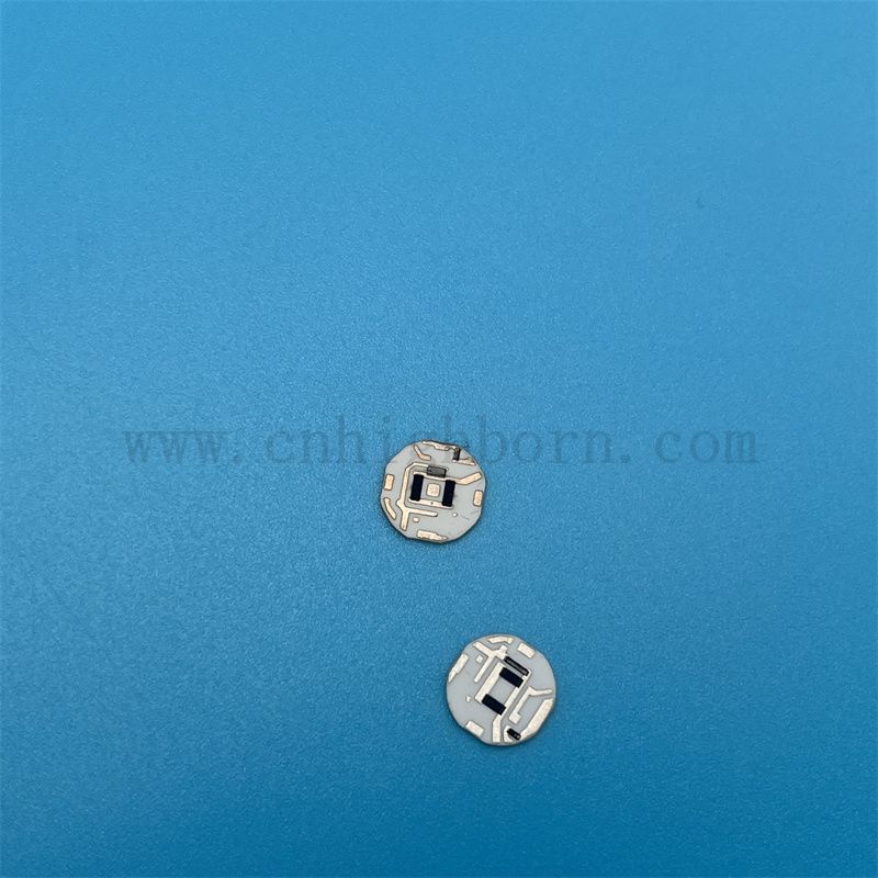 Customized long service life circular shape 96% alumina ceramic substrate thick film circuit PCB