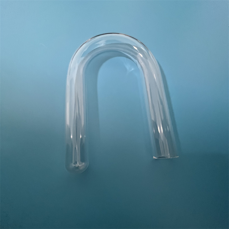 Heat Resistance U Shape Transparent Customized Quartz Silica Glass Tube