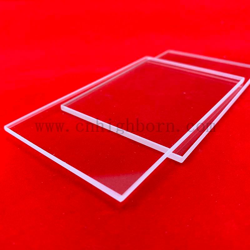 1100 Degree High Temperature Resistance Quartz Glass Rectangle Plate For Quartz Viewport