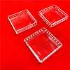 Customized Transparent Square Shape Quartz Glass Petri Dish