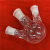 Lab Testing Customized Clear High Borosilicate Glass Three Necks Flask
