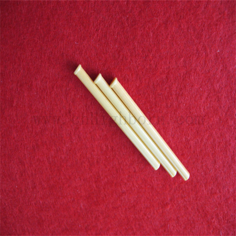 Yellow Color Magnesia Partially Stabilised Zirconia ( Mg - PSZ Bar ) Ceramic Insulating Rod