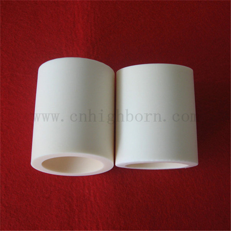 Large Diameter Irregular 95 Alumina Tube Customized Beveled Al2O3 Ceramic Pipe