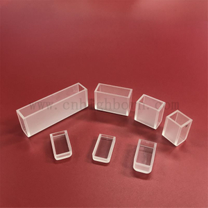  Two Sides Clear Customized Fused Silica Quartz Glass Cuvette