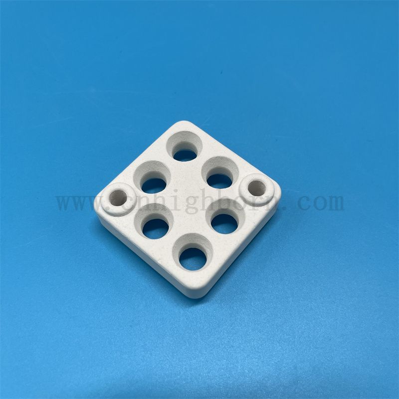 Thermal Shock-resistant Mullite Plate Ceramic Heater Element Piece with Holes