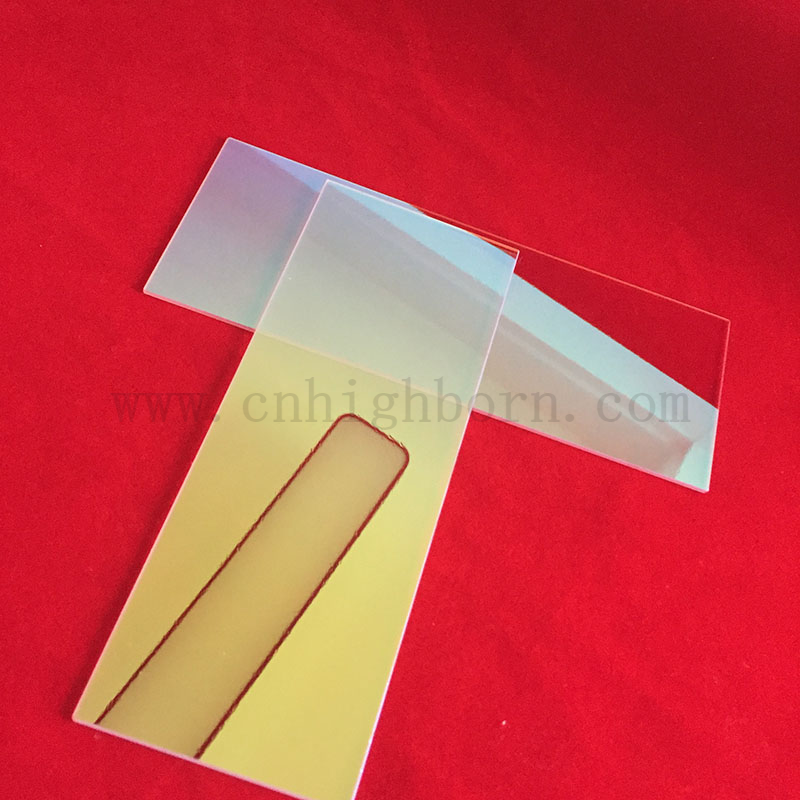 Clear Quartz Glass Slide JGS1 Fused Silica Plate with AR Coating