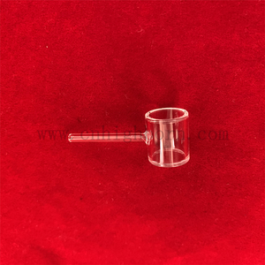 Laboratory Research Instruments Long Outlet Cylindrical Quartz Cells Polishing Customized Optical Glass Cuvette