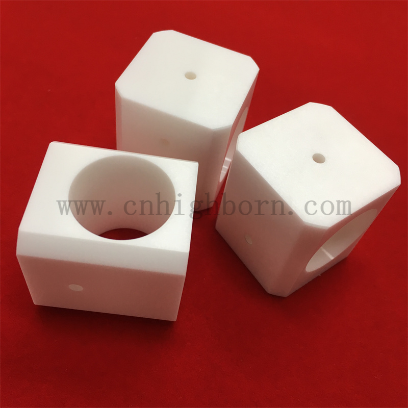 Pure White ZrO2 Ceramic Parts High Precision Accessory Zirconia Ceramic Components 