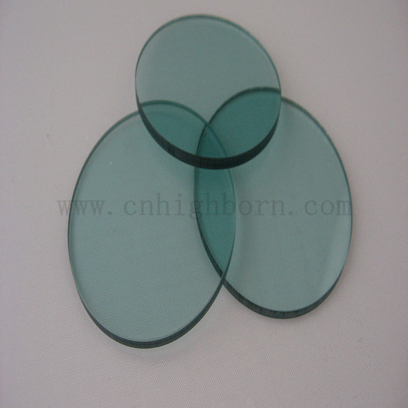 Customized Blue Heat Absorbing Optical GRB Insulation Glass Filter