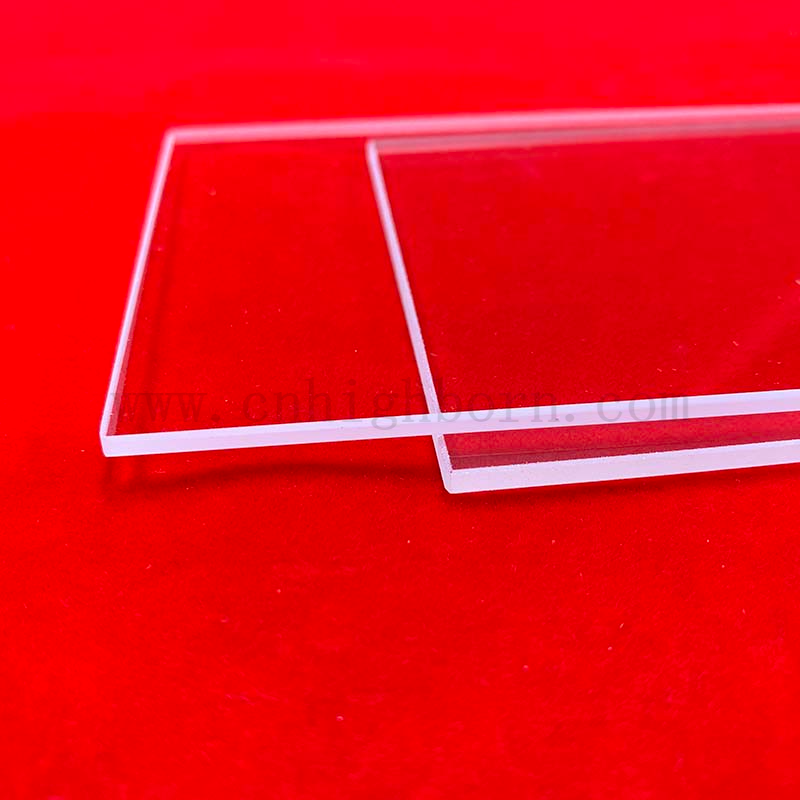 1100 Degree High Temperature Resistance Quartz Glass Rectangle Plate For Quartz Viewport