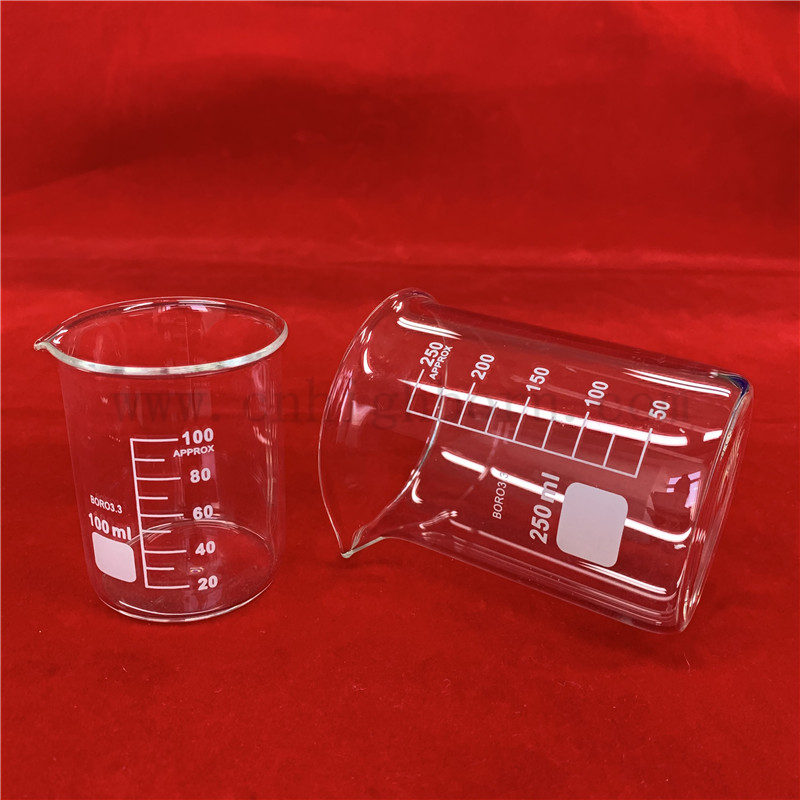 Clear Scaled Laboratory High Borosilicate Glass Beaker