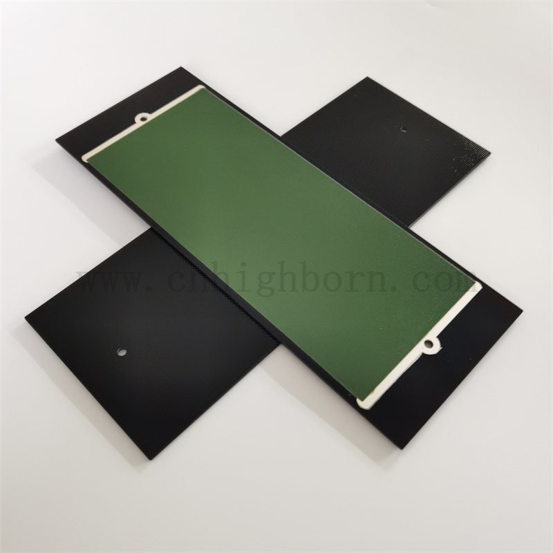 New Style Far-infrared Rectangular Green Ceramic Glass Heating Plate