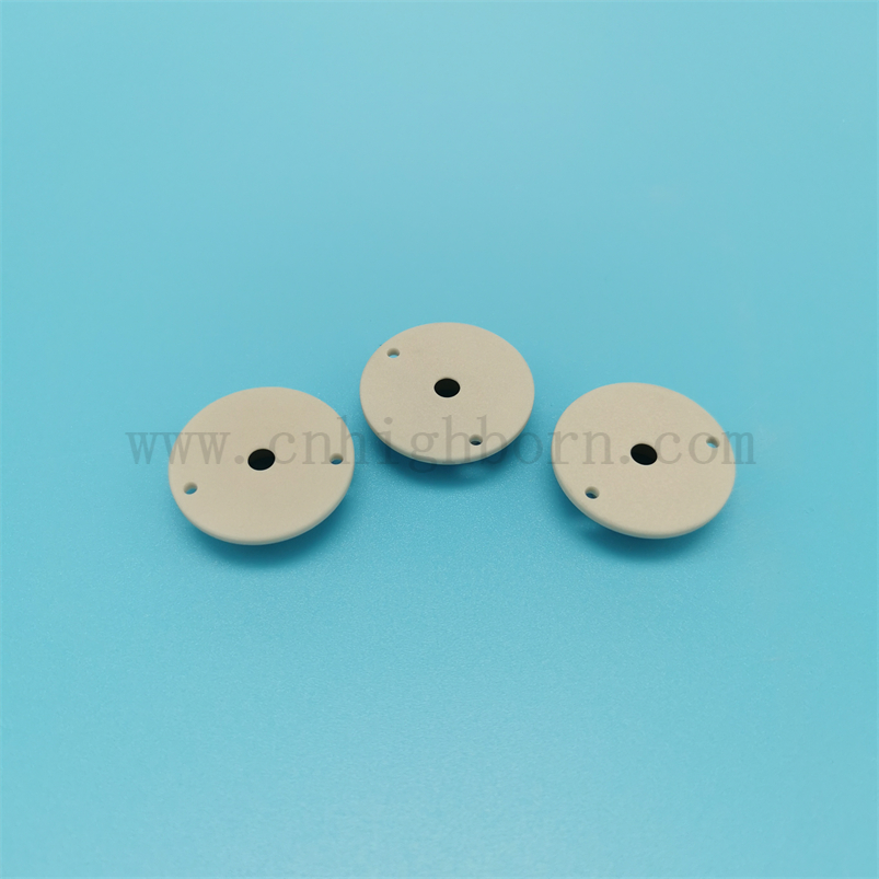 Precision Machining AlN Ring Aluminum Nitride Ceramic Insulating Washer 