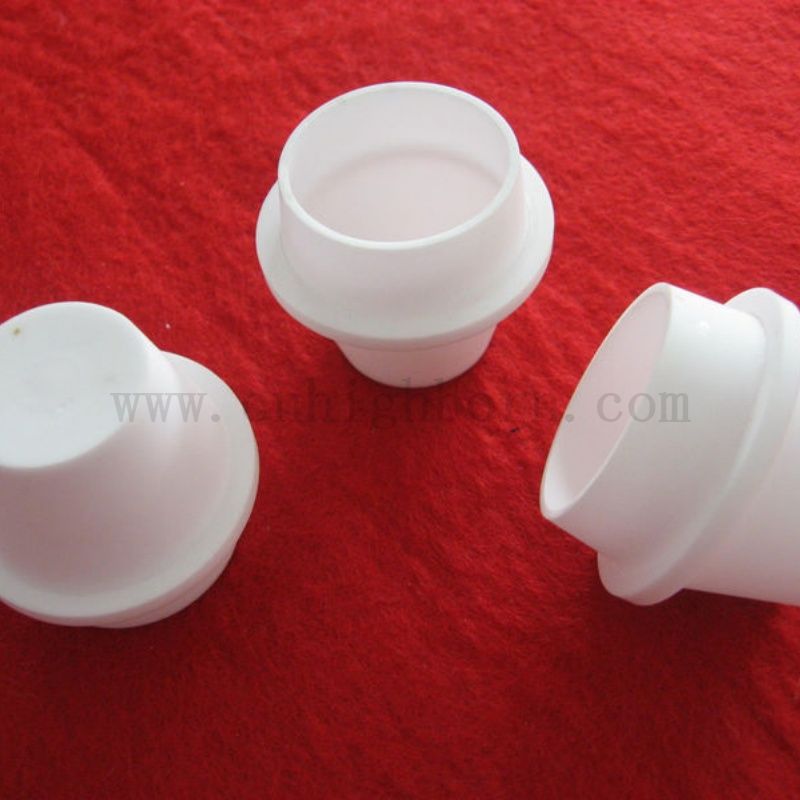 High Temperature Resistance LECO TGA Alumina Ceramic Crucible with Lid Lab Al2o3 Melting Pot