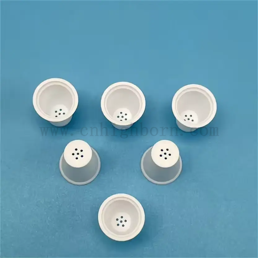 High Temperature Resistance Alumina Ceramic Oil Cup for Herbal Volatilization Al2o3 Ceramic Crucible