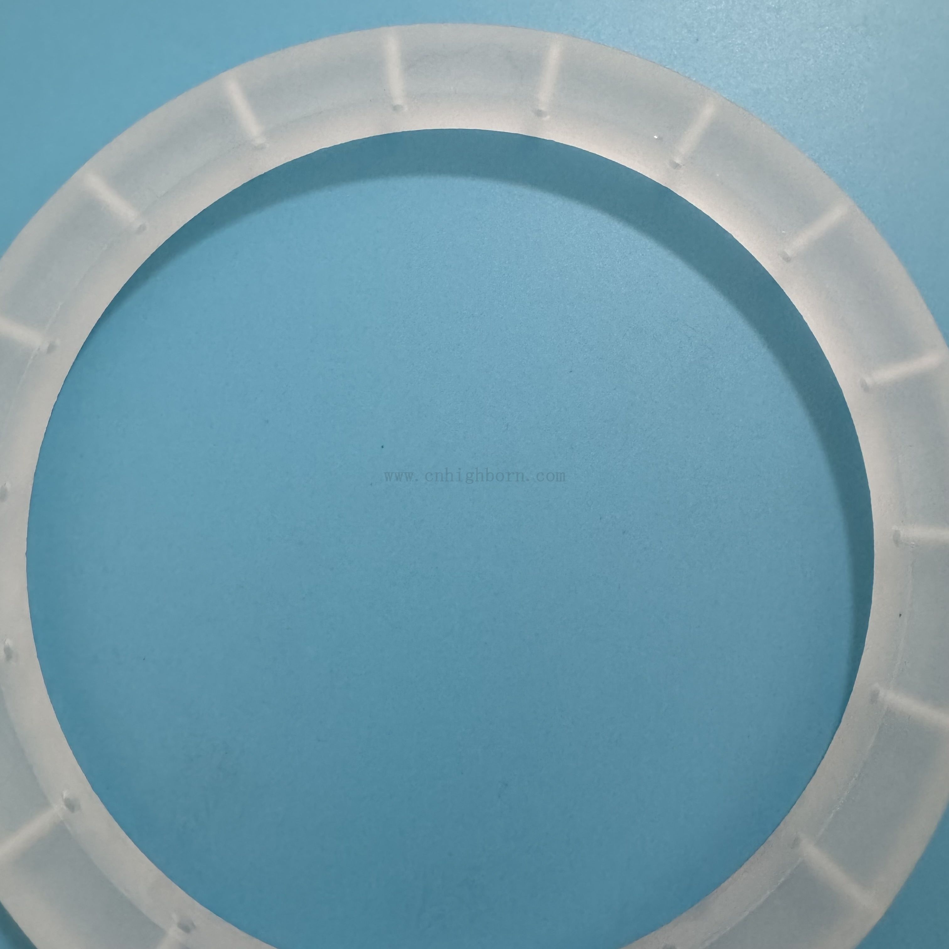 Heat Resistance Frosted Quartz Glass Flange with Hole for Industrial Applications