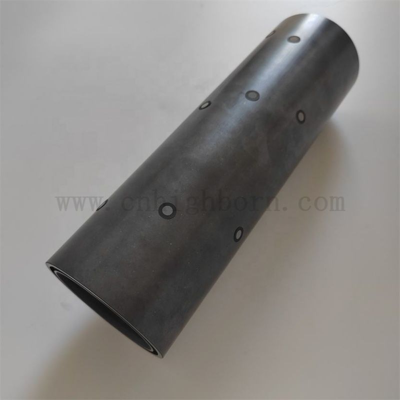 Customized High Temperature Resistant Silicon Carbide SiC Ceramic Tube Dust Accessories for Industrial Furnace