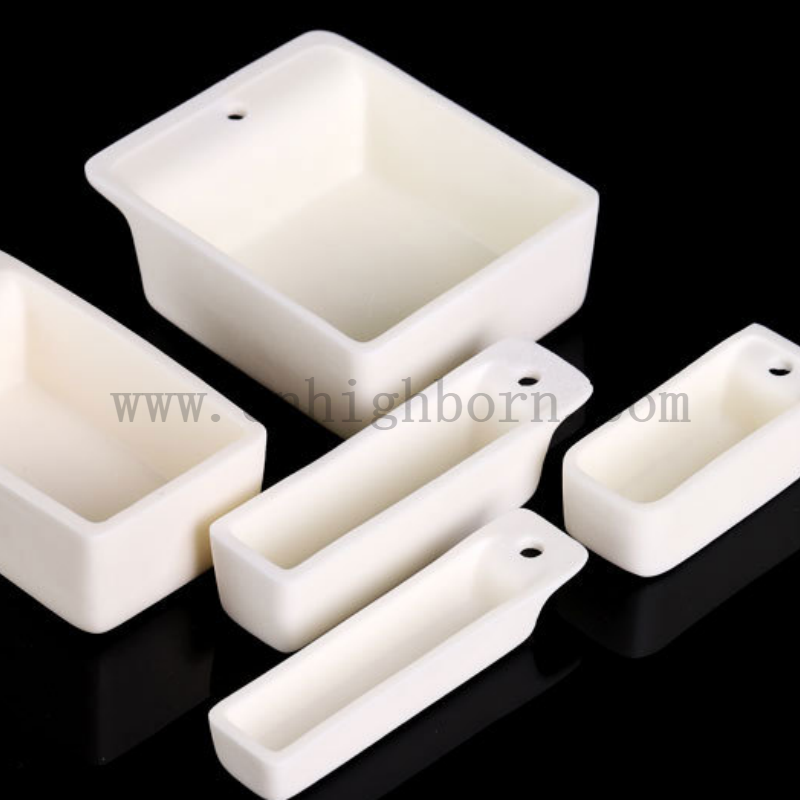 1.5-175ml Rectangular Corundum Al2O3 Ceramic Boat Alumina Crucible Pot for Laboratory Scientific Research
