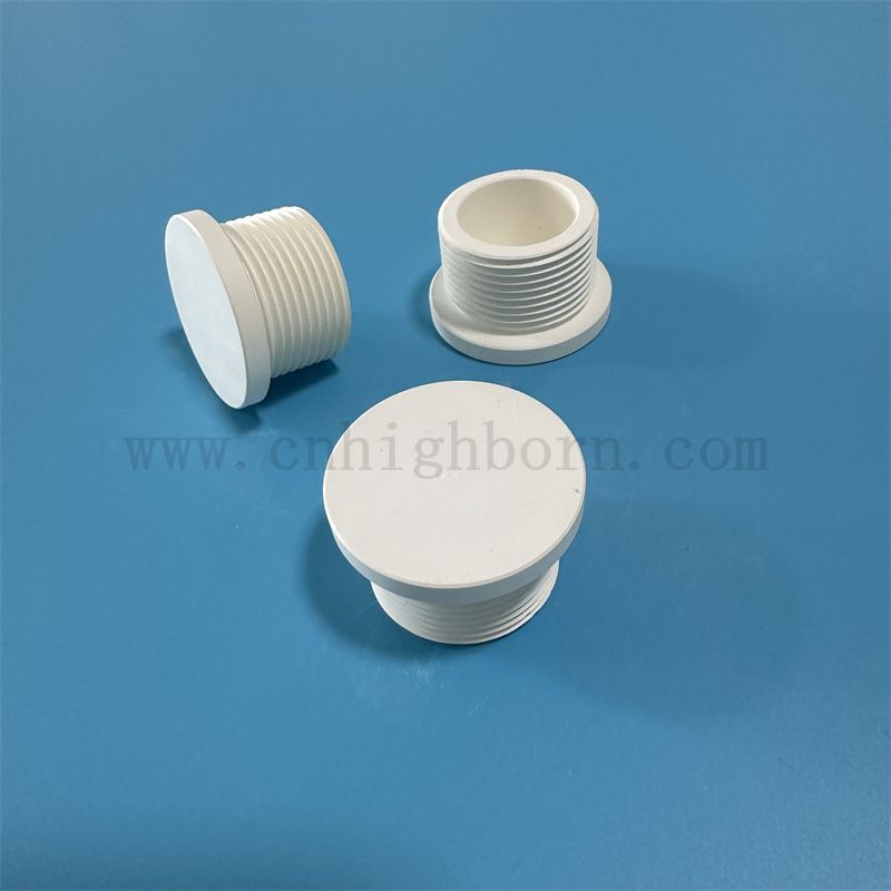 Insulator Boron Nitride Irregular Screw Part High Thermal Conductivity BN Ceramic Bush