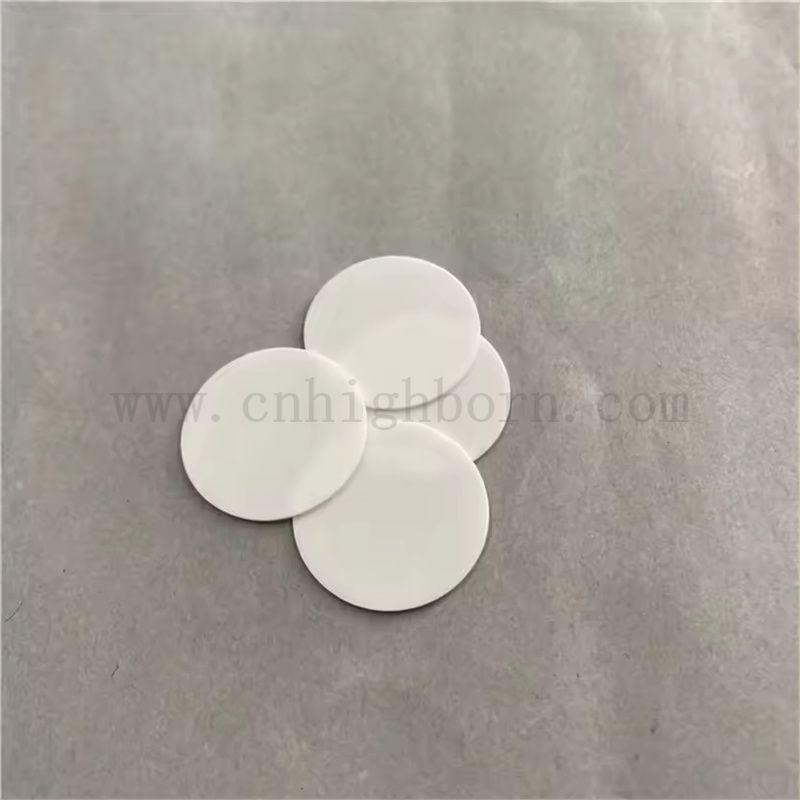 High Thermal Conductivity BeO Wafer Beryllium Oxide Ceramic Round Substrate Plate