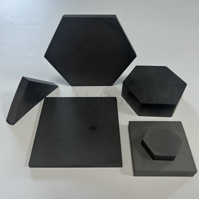 Customized High Hardness Boron Carbide Hexagonal Protection Sheet B4C Ceramic Plate