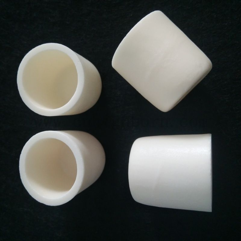 Refractory Corundum Al2o3 Ceramic Cylindrical Crucible 99% Alumina Melting Pot
