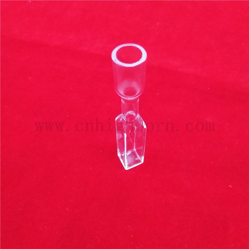 Laboratory Custom Spectrophotometry Clear Quartz Glass Cuvette Precision Optical Glass Cell