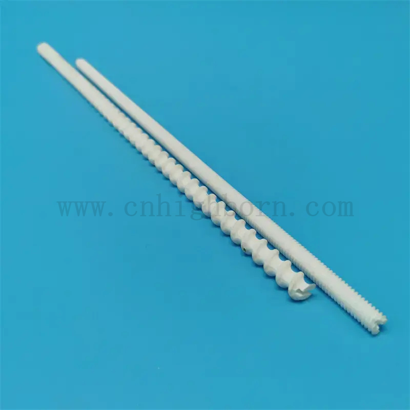 High Temperature Resistant Threaded Cordierite Mullite Ceramic Heater Rod