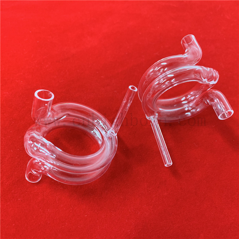 Customized Quartz Helix Quartz Tube Fused Silica Glass Pipe