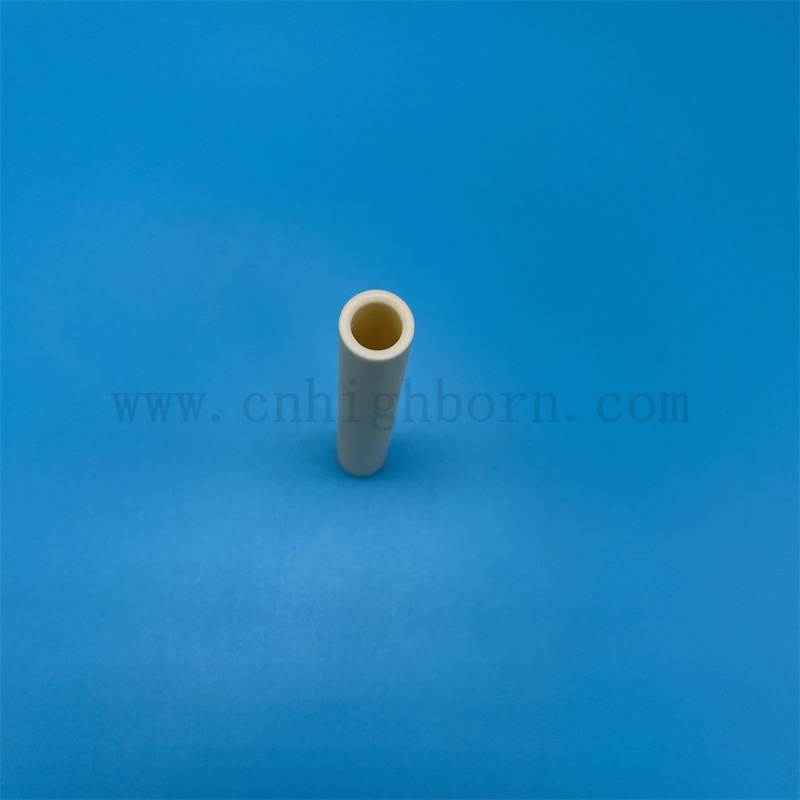 Wear Resistance Al2O3 Alumina Ceramic Yarn Guide Tube Textile Ceramic Pipe