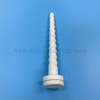 Refractory Cordierite Screw Insulator Corundum Mullite Ceramic Thread Rod